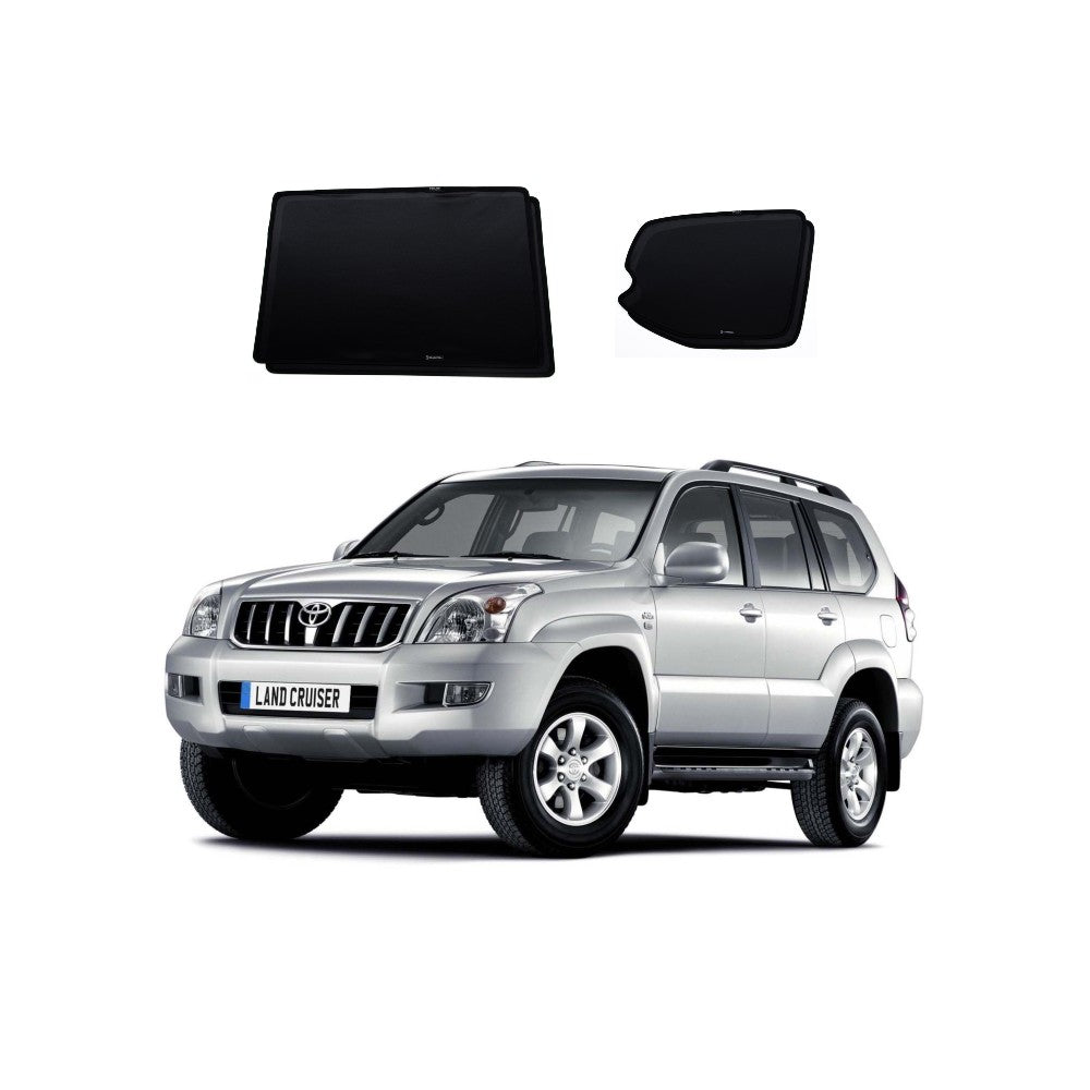 Car Window Sun Shades UVE 87% for Toyota Prado 120 series (2003-2009)