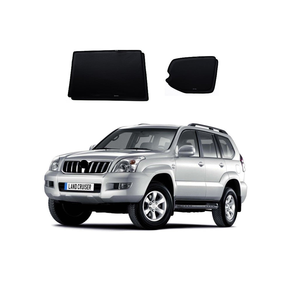 Car Window Sun Shades UVE 87% for Toyota Prado 120 series (2003-2009)