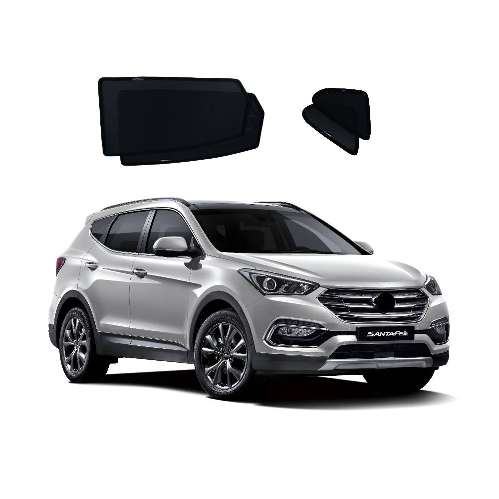 Car Window Sun Shades UVE 87% for Hyundai Santa Fe (2012-2018)