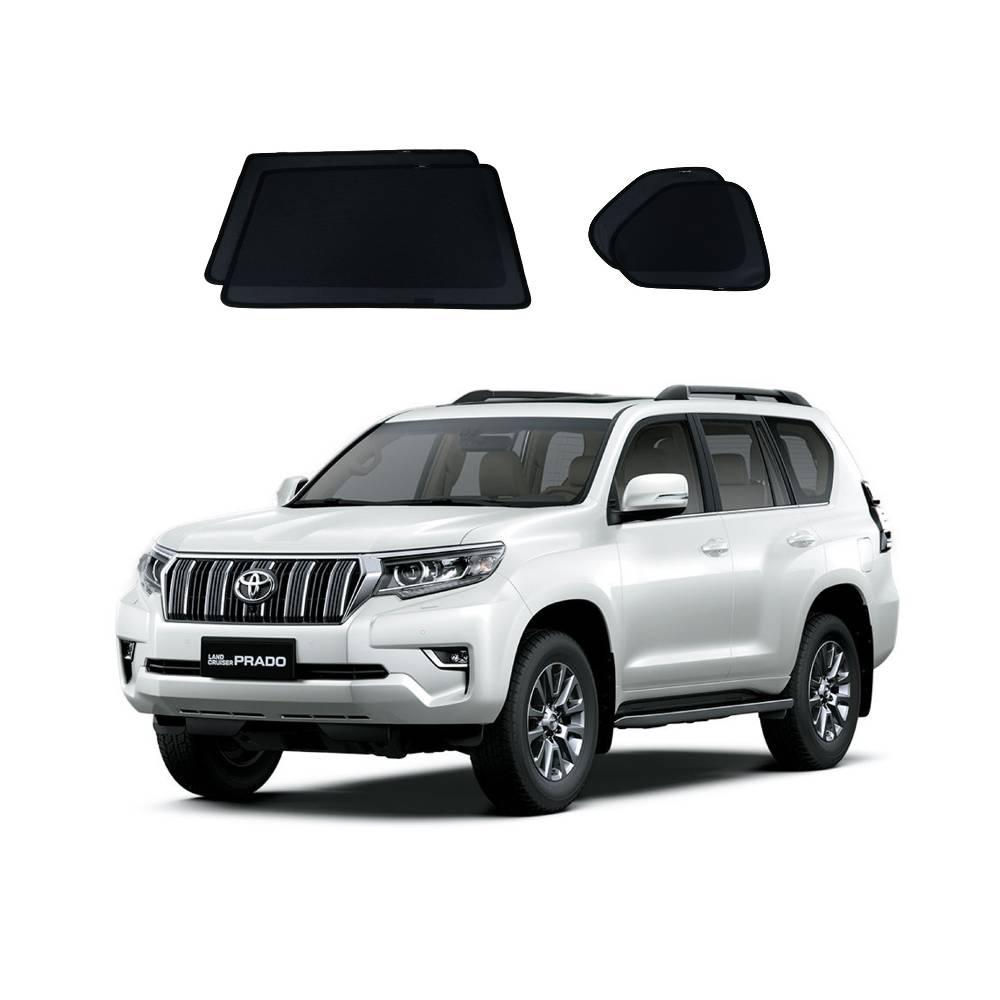 Car Window Sun Shades UVE 87% for Toyota Landcruiser Prado 150 (2009-2024)