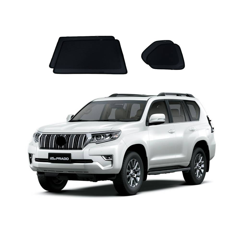 Car Window Sun Shades UVE 87% for Toyota Landcruiser Prado 150 (2009-2024)