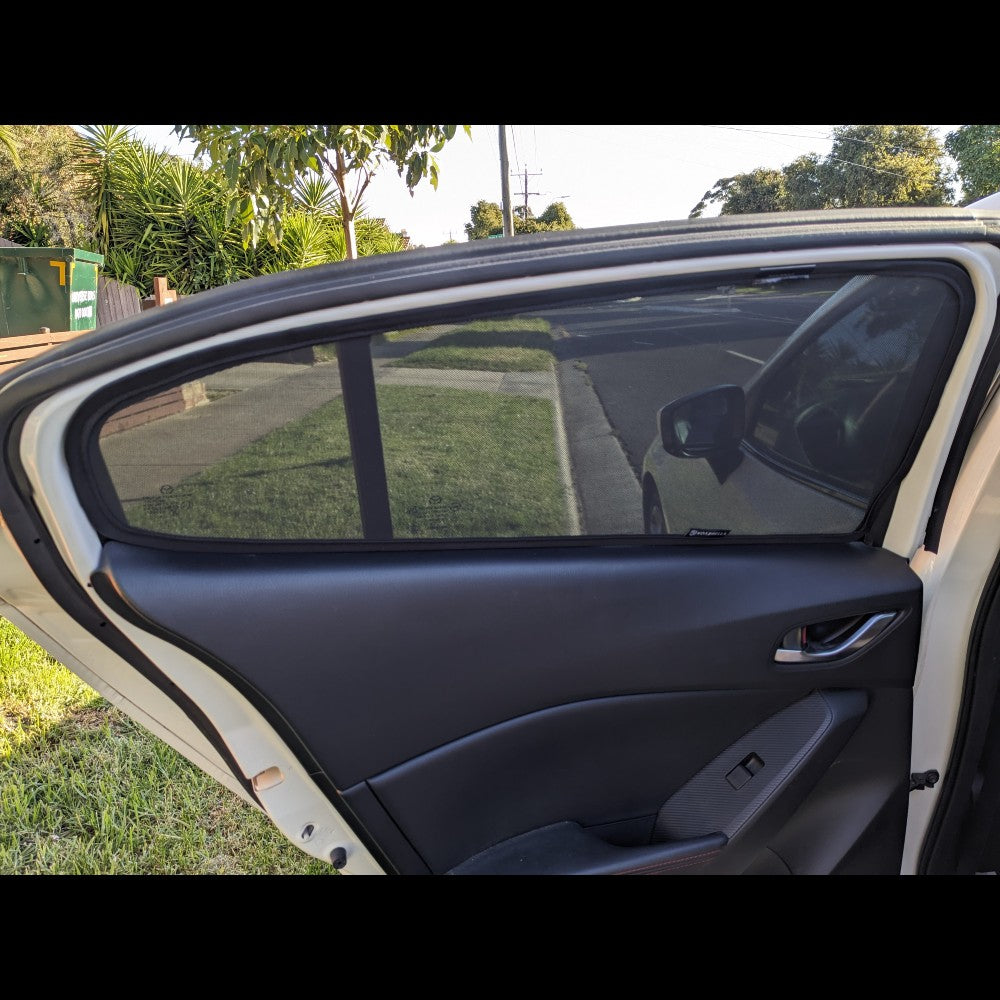 Car Window Sun Shades UVE 87% for Mazda 3 Sedan/Hatch (2014-2018)