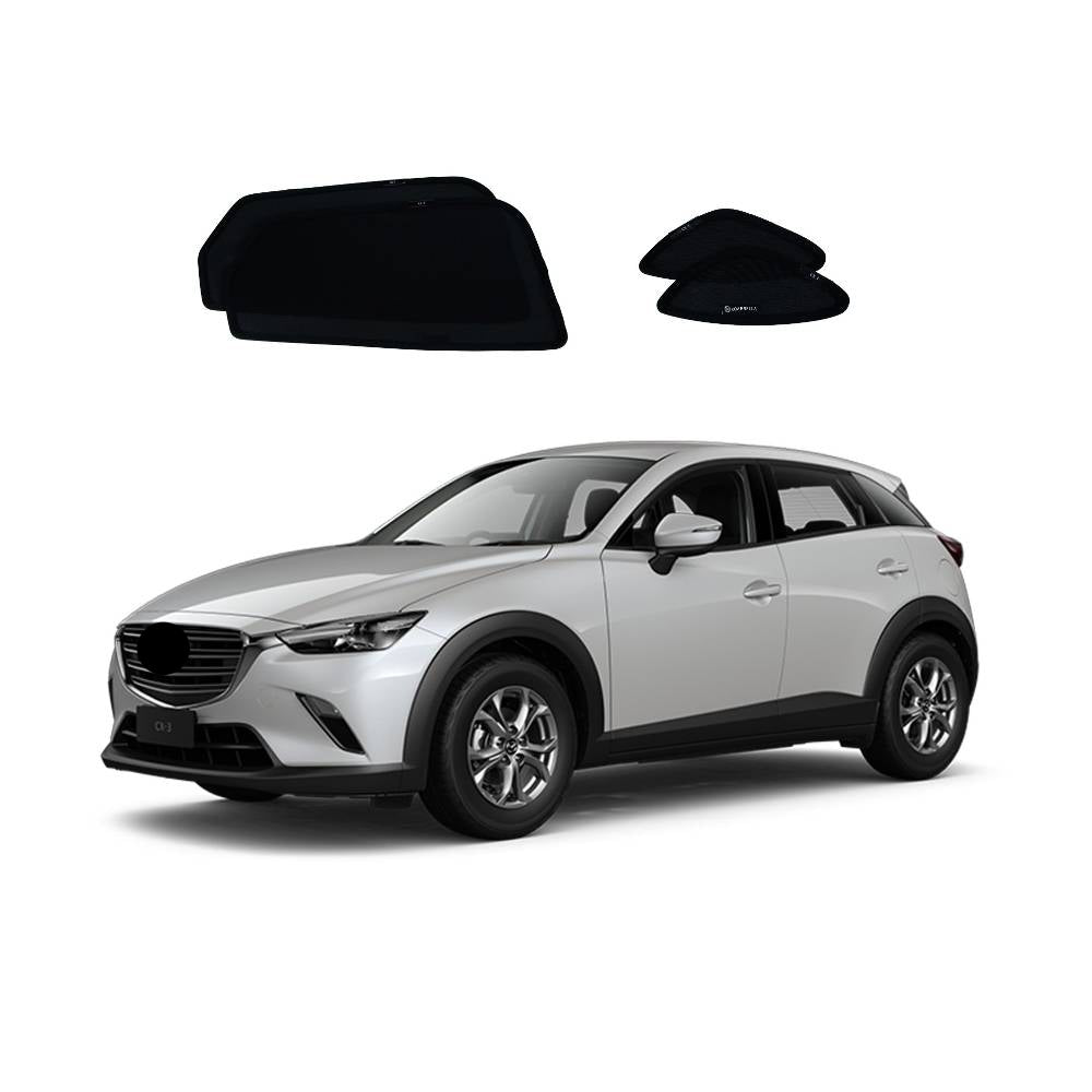 Car Window Sun Shades UVE 87% for Mazda CX-3 (2015-present)