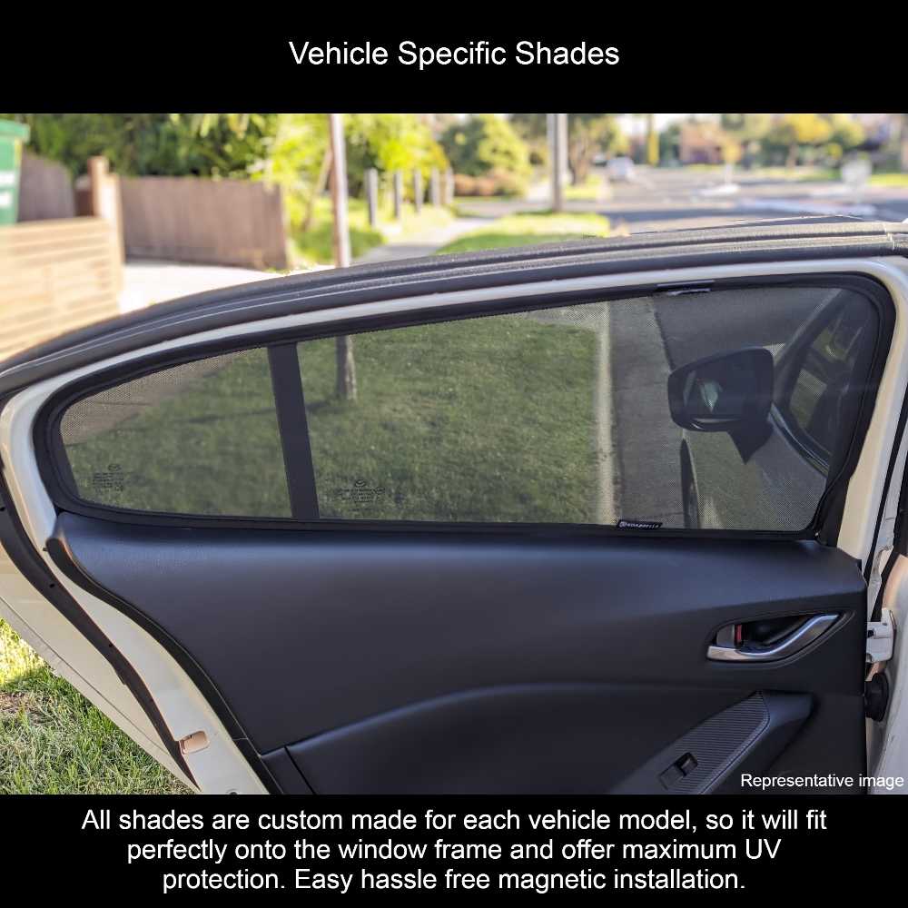 Car Window Sun Shades UVE 87% for Toyota Prado 120 series (2003-2009)