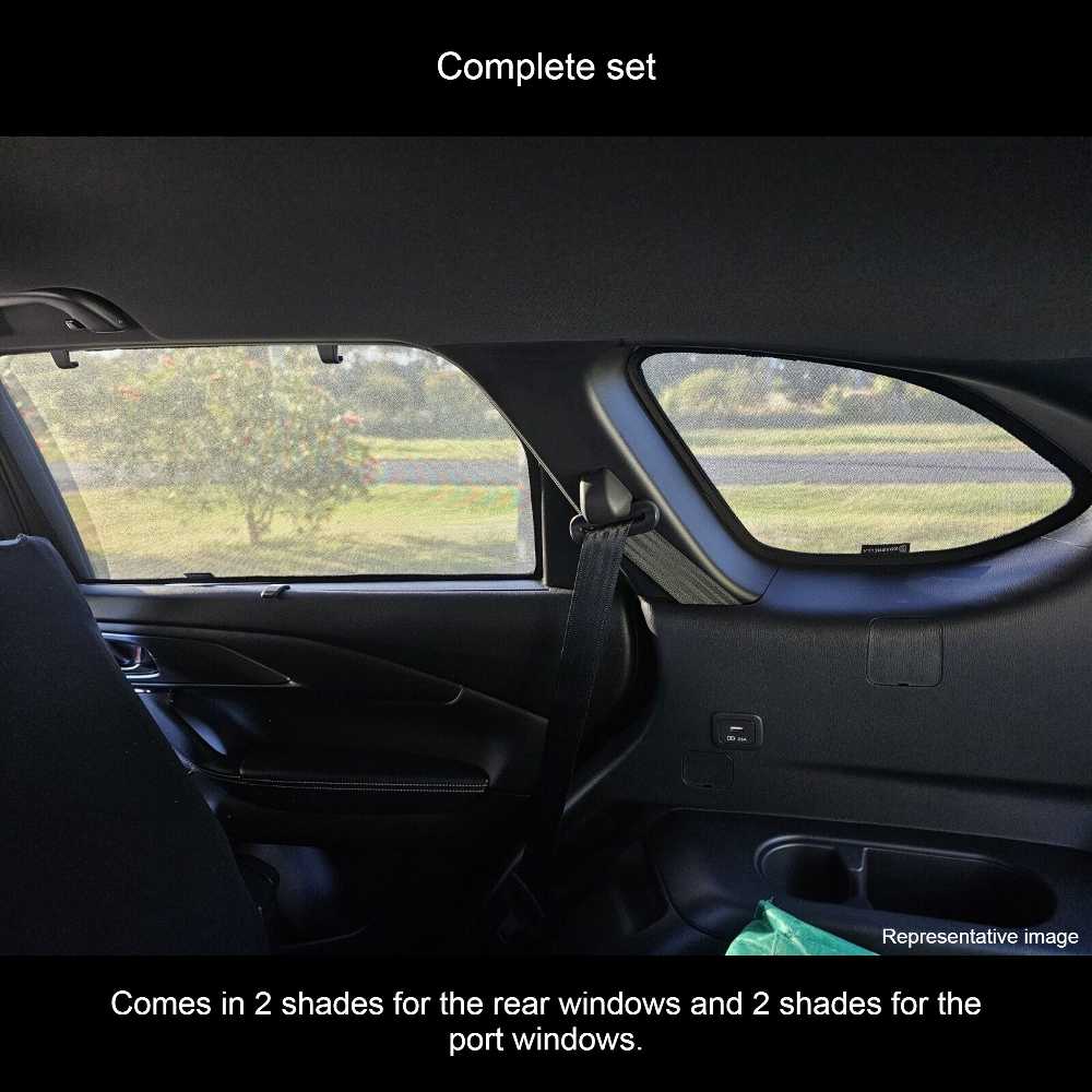 Car Window Sun Shades UVE 87% for Toyota Kluger (2019-present)