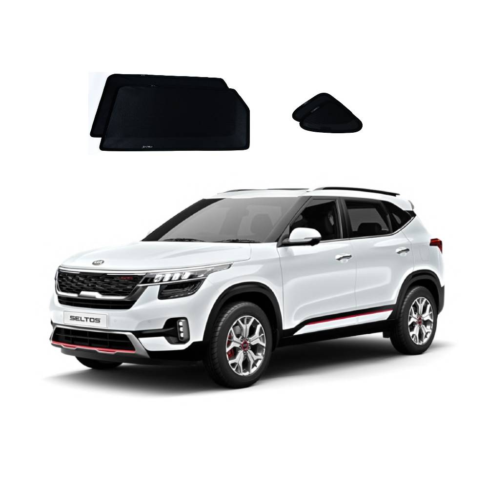 Car Window Sun Shades UVE 87% for Kia Seltos (2019-present)