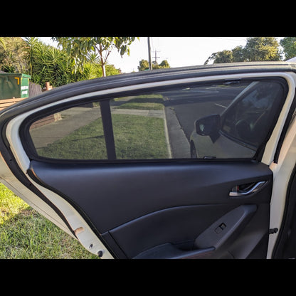 Car Window Sun Shades UVE 87% for Mazda 3 Sedan/Hatch (2014-2018)